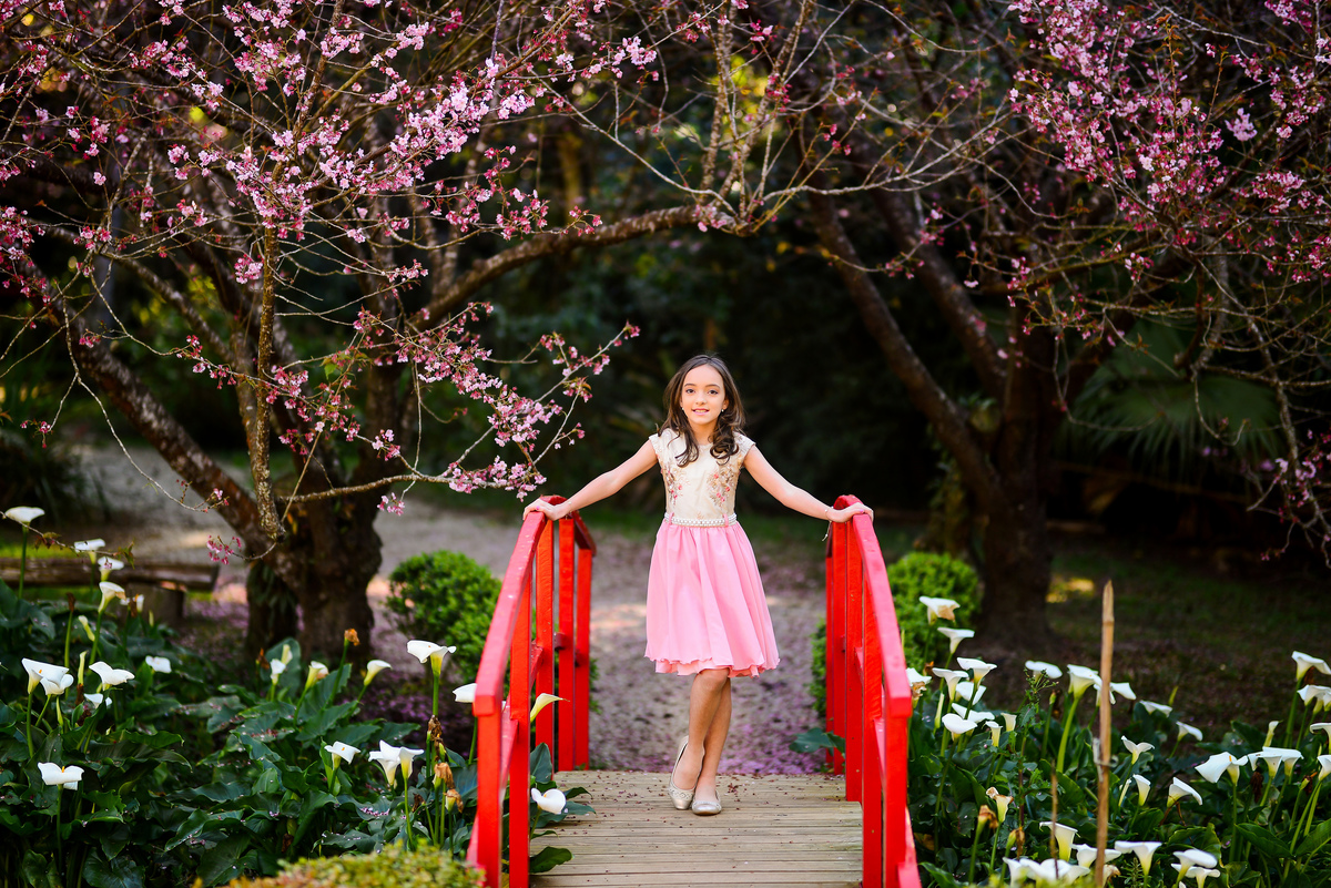 Ensaio Infantil Parque das Cerejeiras Campos do Jordão