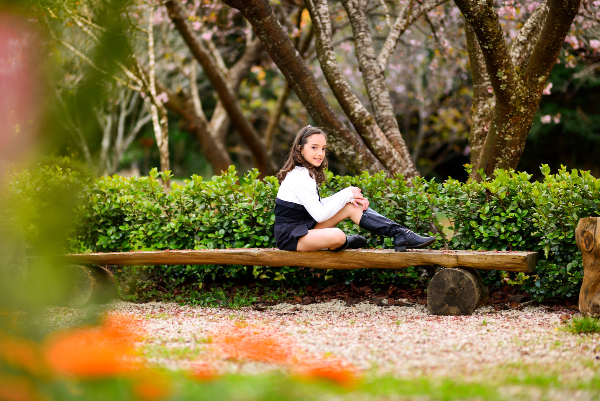Ensaio Infantil Parque das Cerejeiras Campos do Jordão