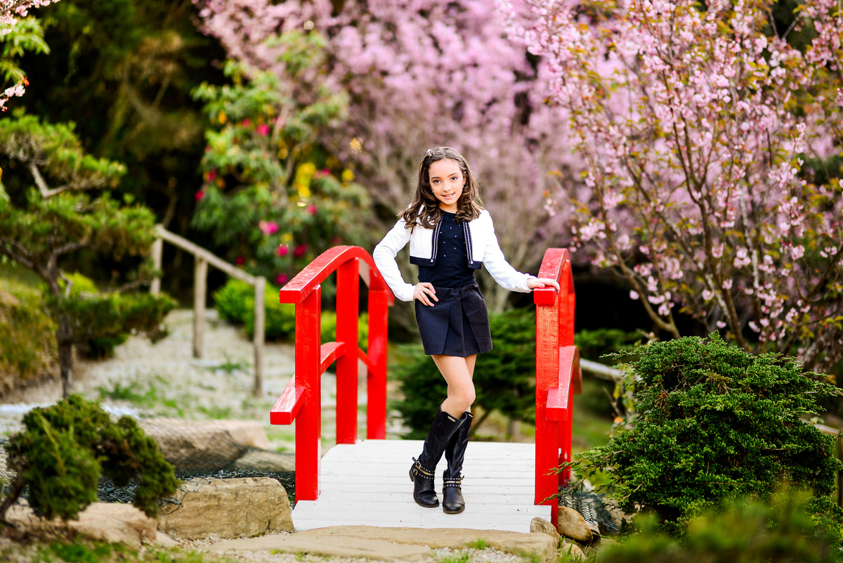 Ensaio Infantil Parque das Cerejeiras Campos do Jordão