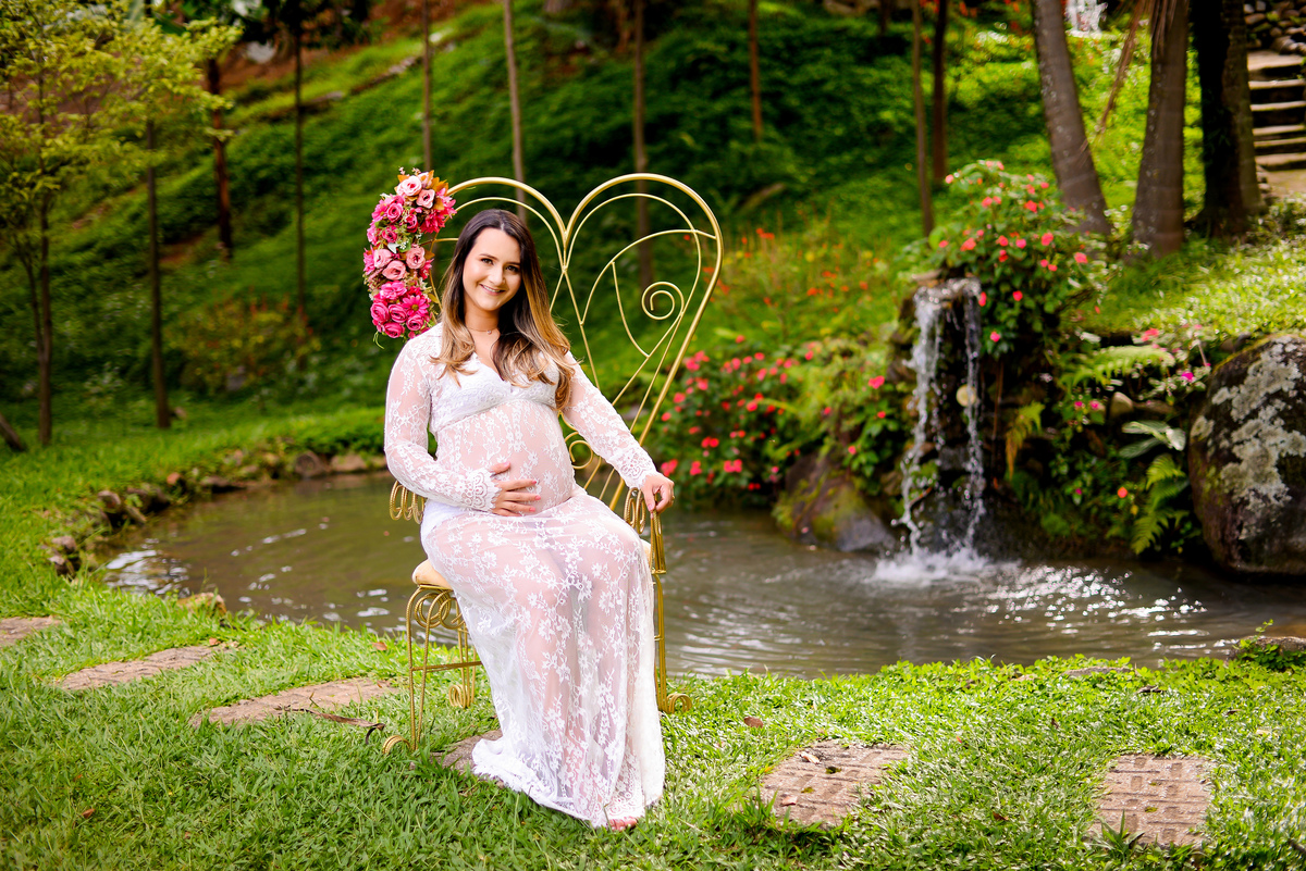 Ensaio Gestante Pousada Vale das Orquídeas Lavrinhas SP