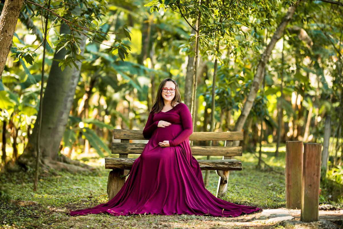 Ensaio Gestante Pousada Vale das Orquídeas Lavrinhas SP 