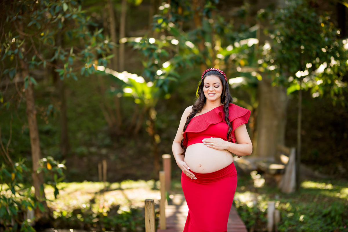 Ensaio Gestante Pousada Vale das Orquídeas Lavrinhas SP
