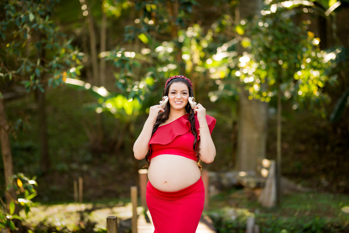 Ensaio Gestante Pousada Vale das Orquídeas Lavrinhas SP