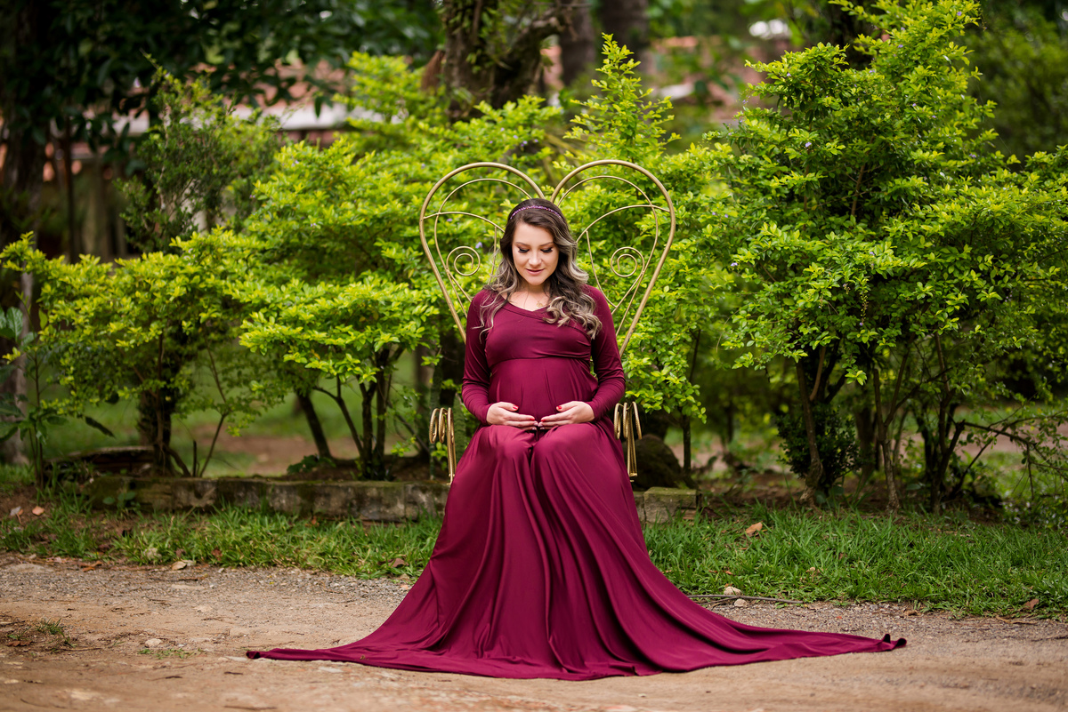 Ensaio Gestante Pousada Vale das Orquídeas Lavrinhas SP