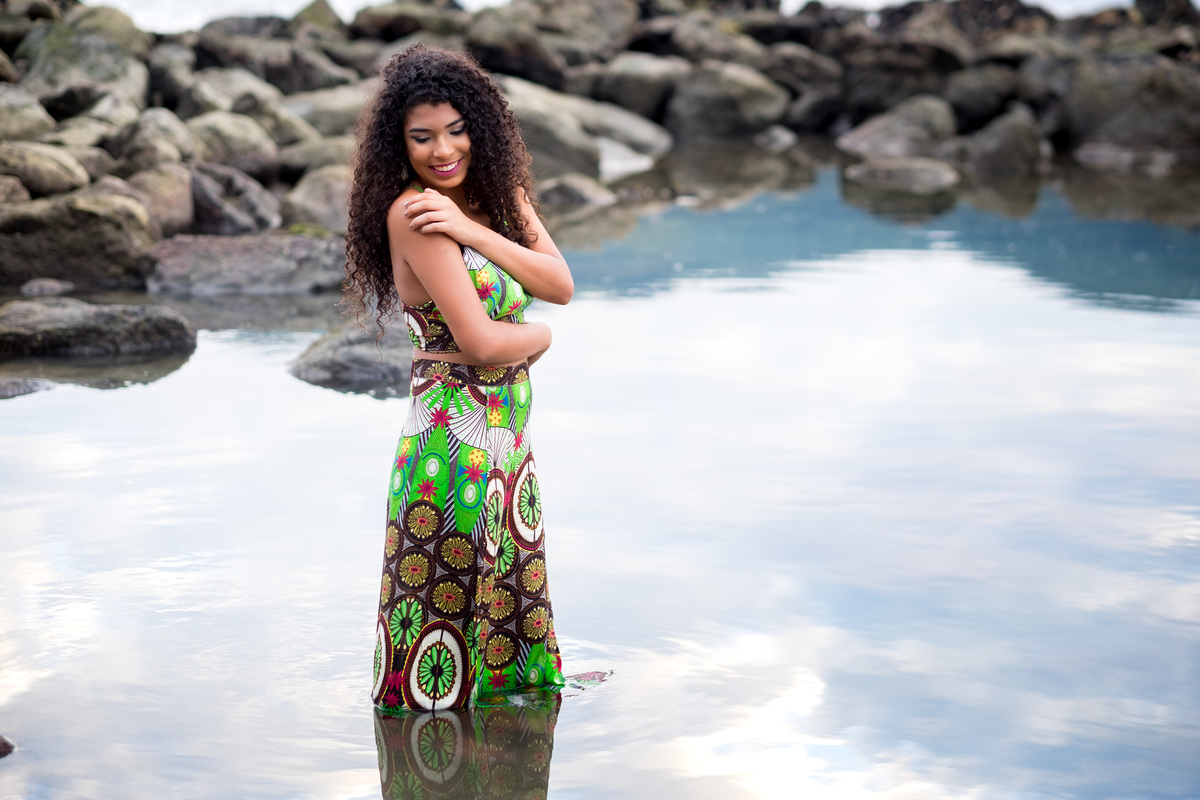 Ensaio debutante Ana Flávia na lagoa Praia das Conchas Guarujá Alice Casaes Fotografia