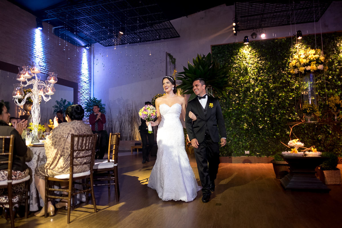 recepção dos noivos no espaço atmosphera