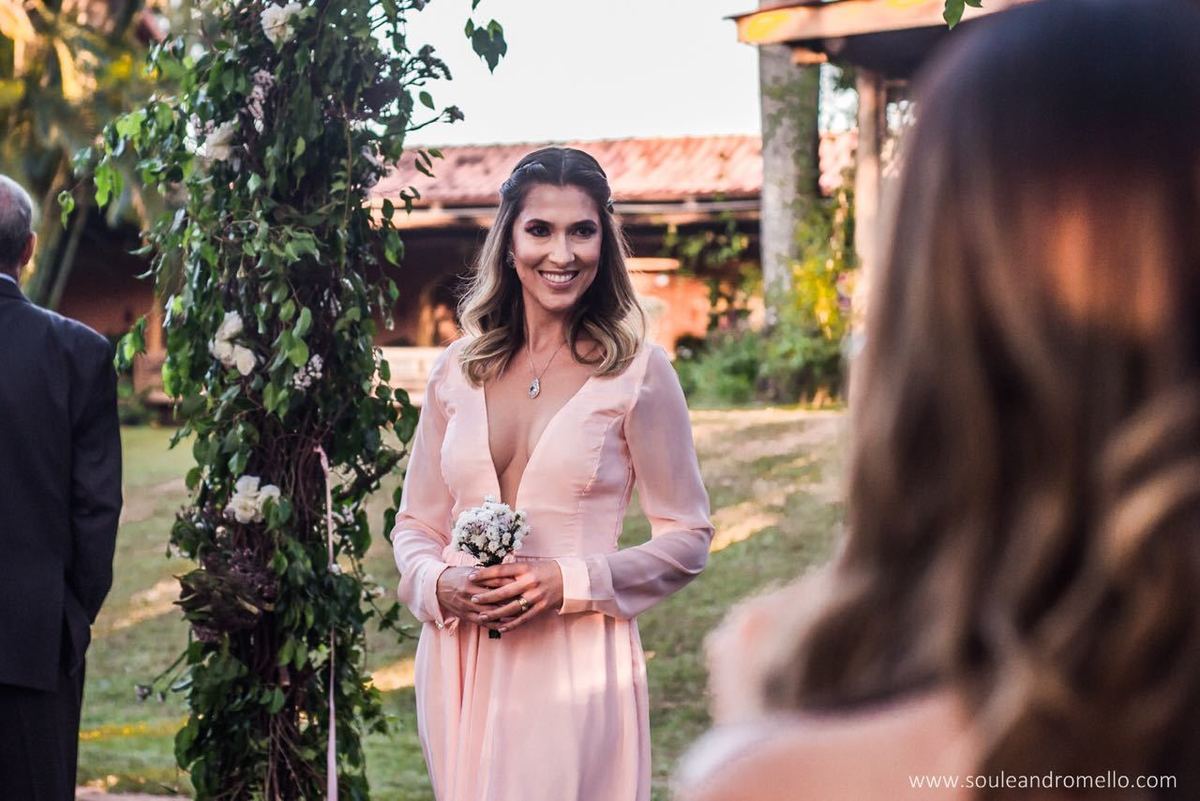 Damas “ madrinhas” em tons de rosê