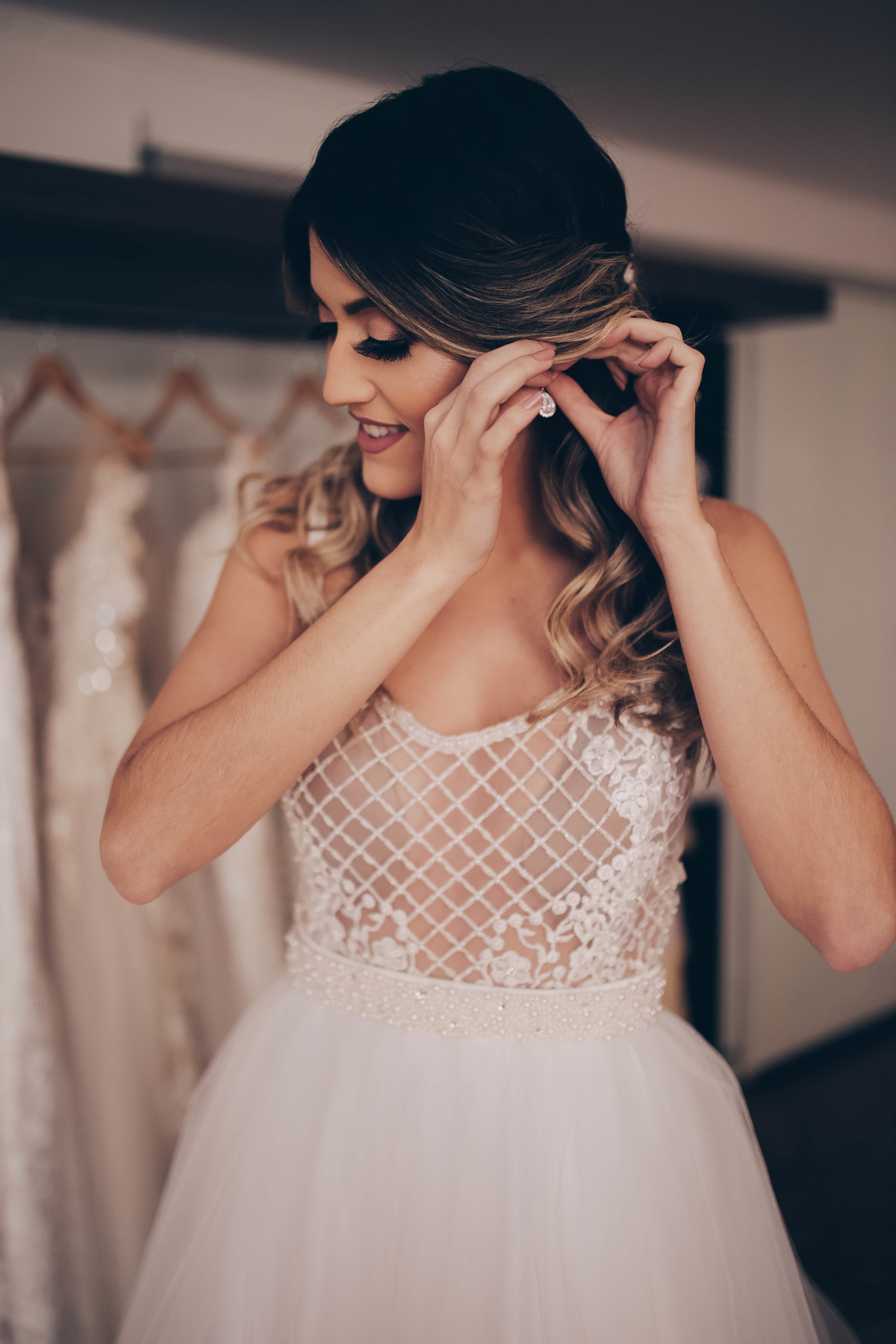 vestido branco loiro