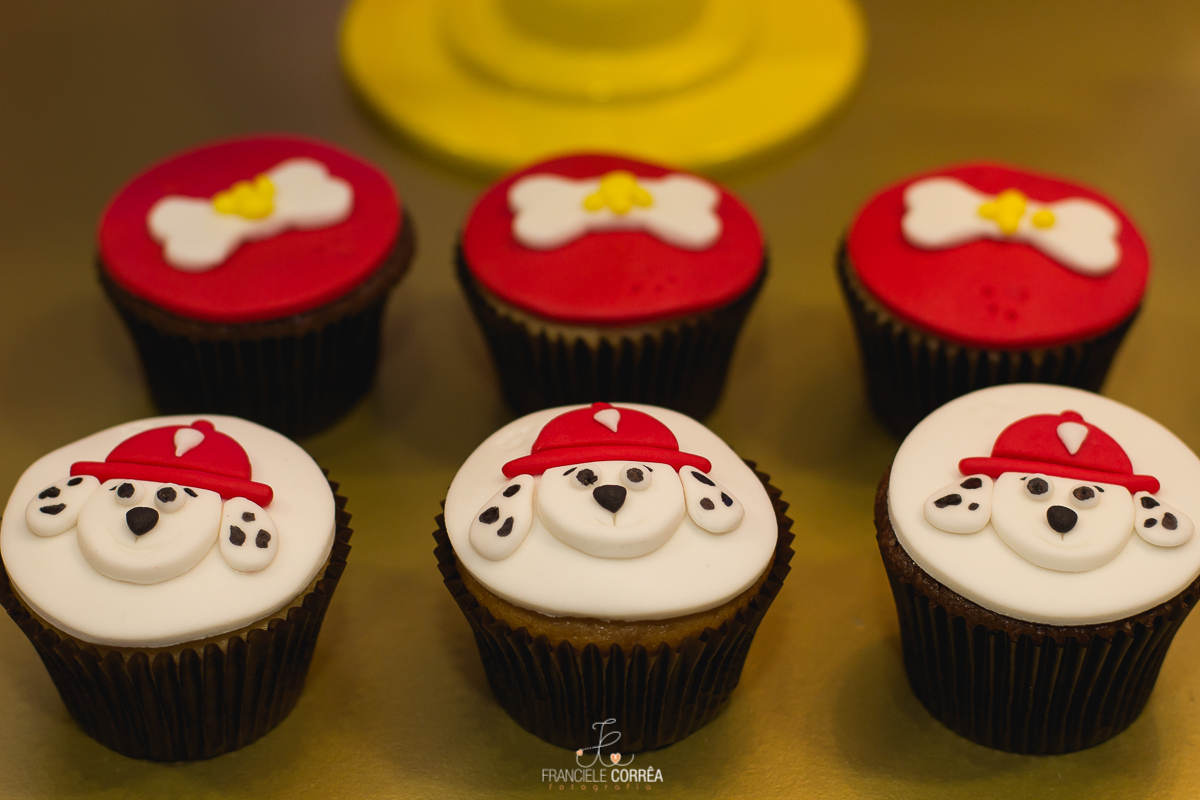 foto dos cupcakes da patrulha canina