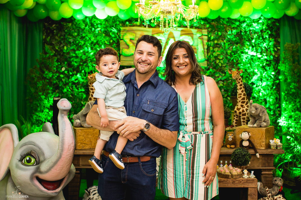 Aniversário de 1 aninho com o tema Safari