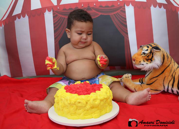 Ensaio Smash the cake Matheus