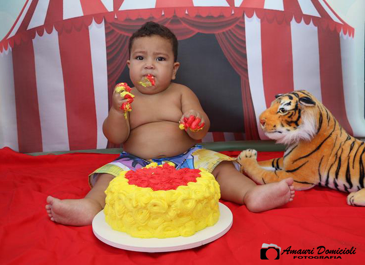 Ensaio Smash the cake Matheus