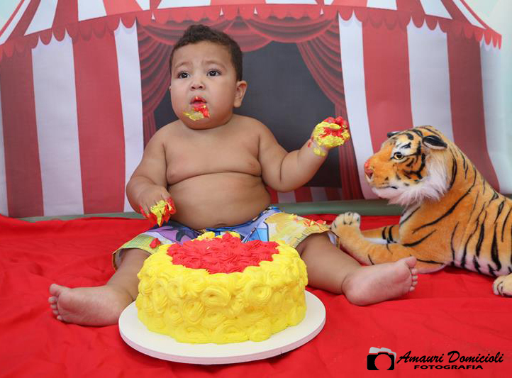 Ensaio Smash the cake Matheus