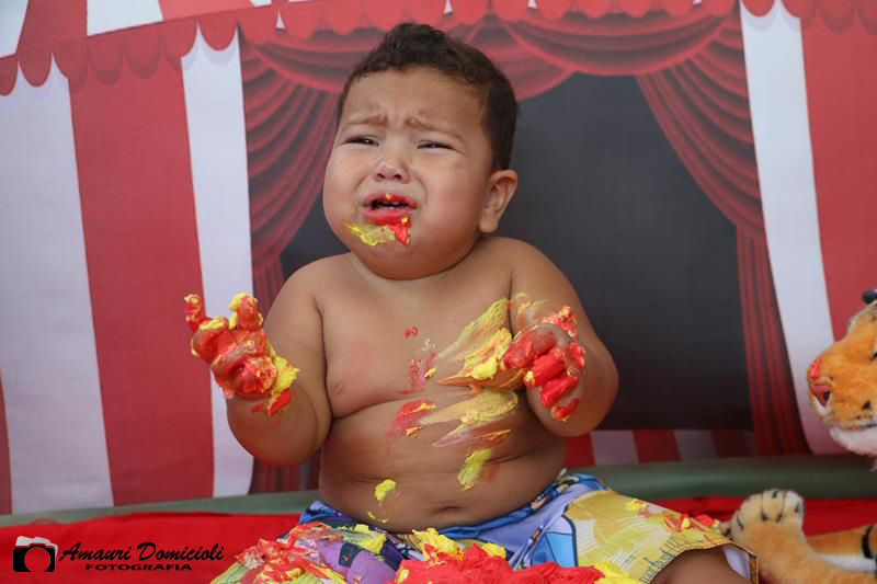 Ensaio Smash the cake Matheus