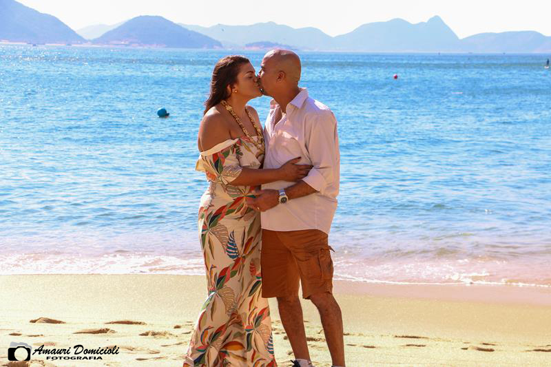 Ensaio Casal - Praia Vermelha Urca - Rio de Janeiro - Lurdinha e Vicente