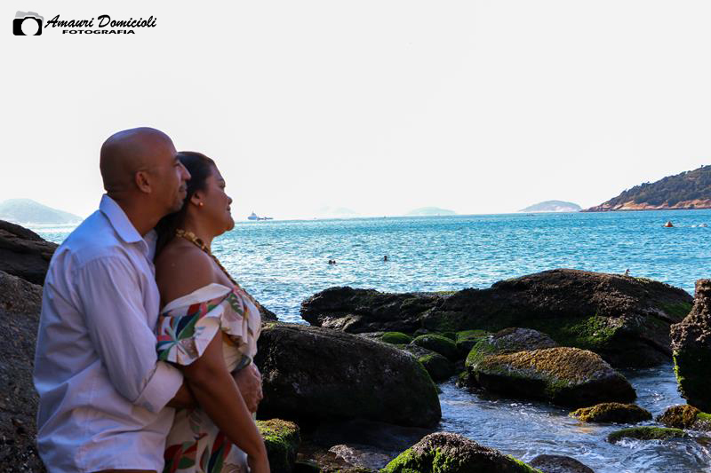 Ensaio Casal - Praia Vermelha Urca - Rio de Janeiro - Lurdinha e Vicente