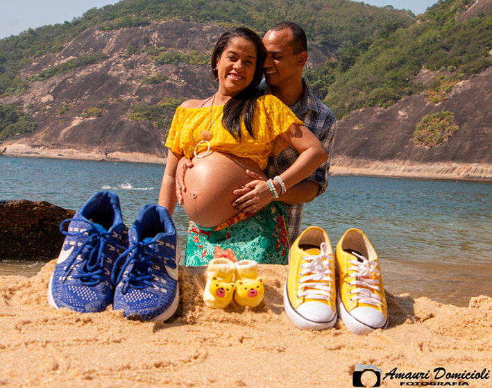 Ensaio Gestante - Praia da Urca - Rio de Janeiro - Renata 