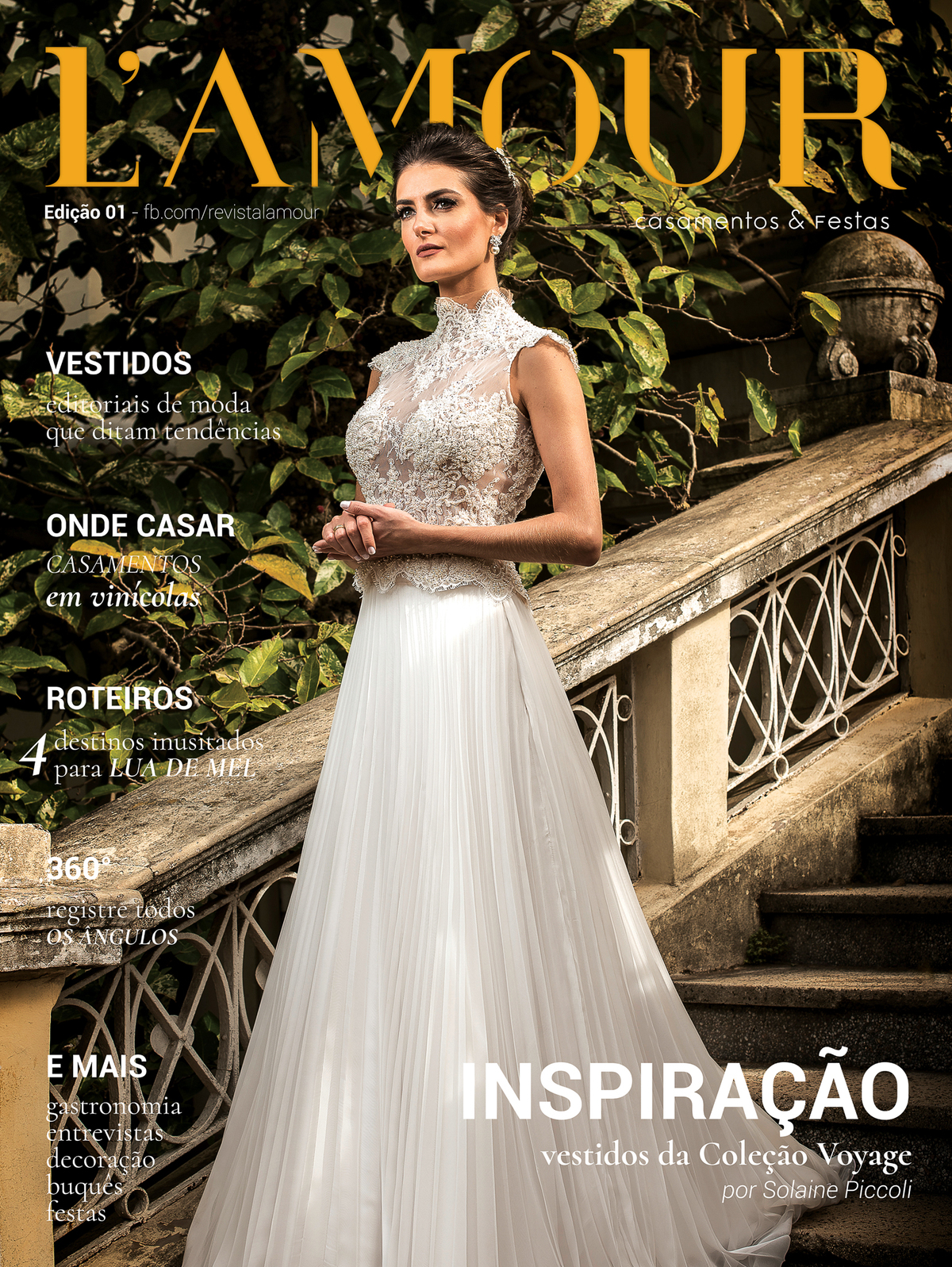 editorial solaine piccoli, capa revista l'amour, marquinhos noivas, editorial de noivas, alta costura, RS, porto alegre