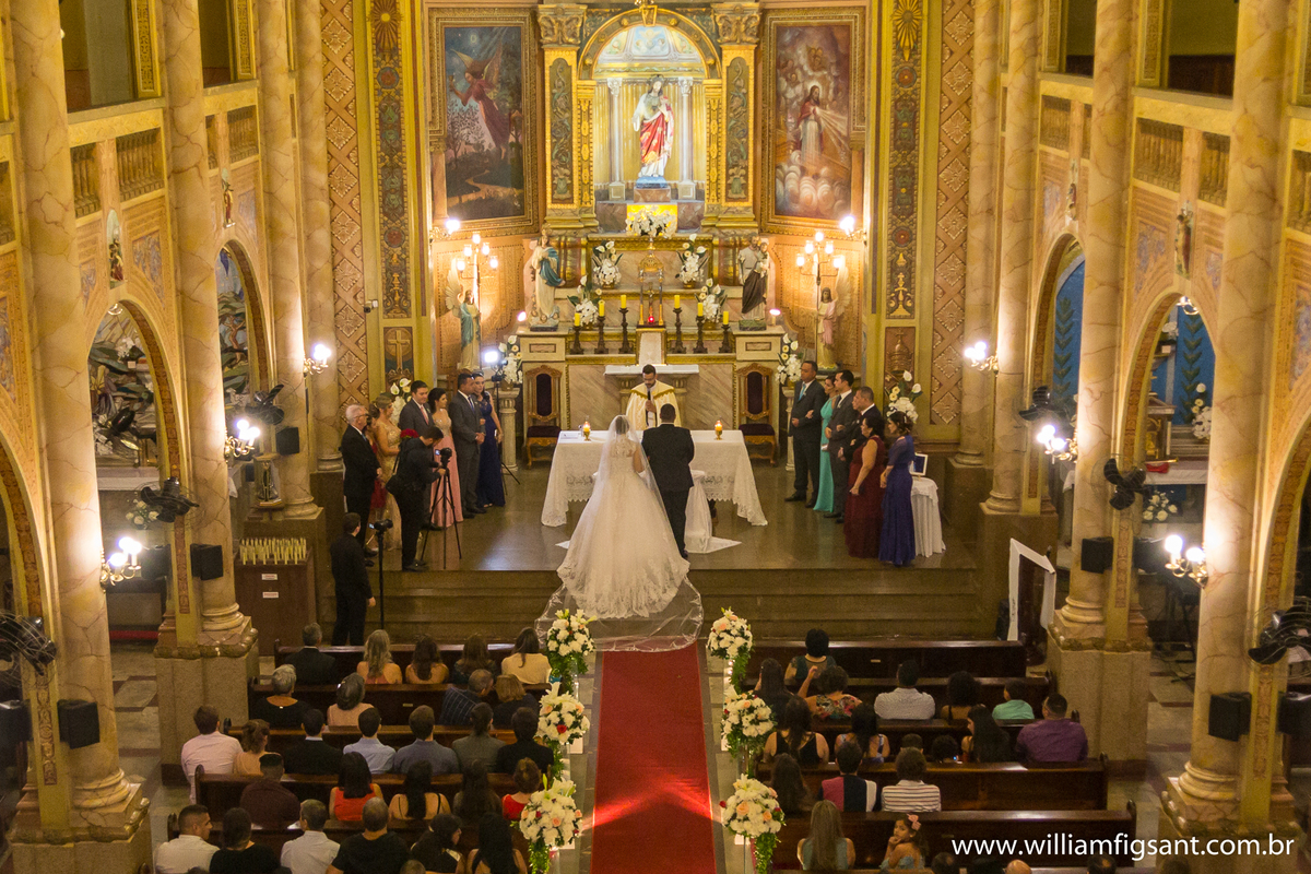 cerimônia de casamento paróquia sagrado coração de jesus
