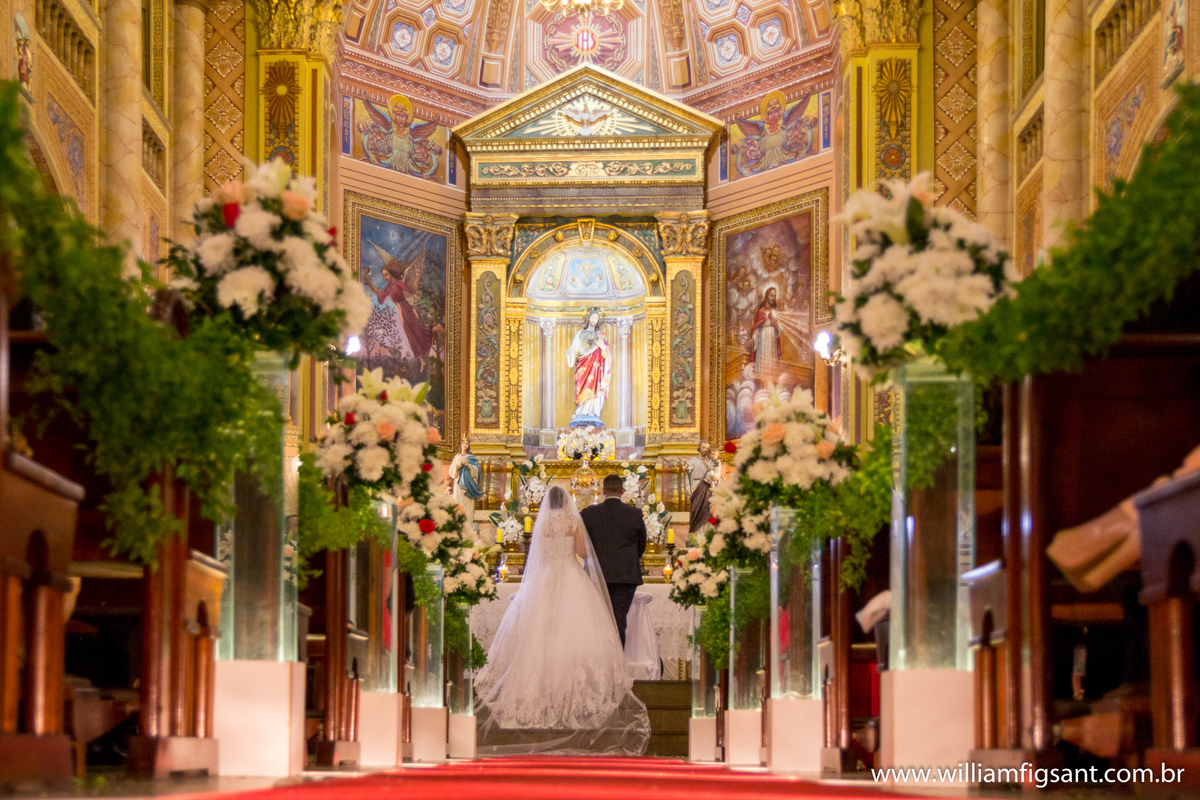 cerimônia de casamento paróquia sagrado coração de jesus