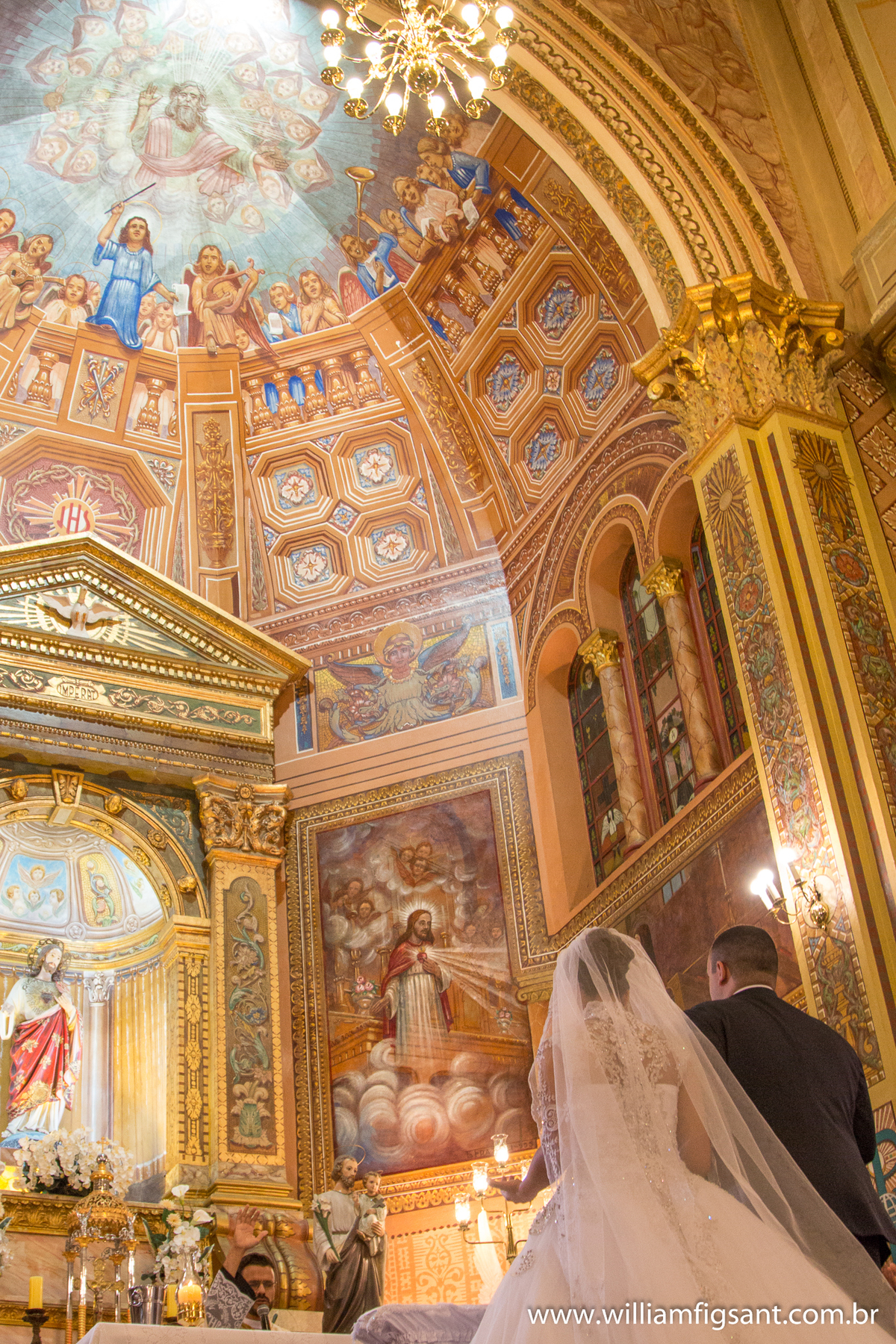 cerimônia de casamento paróquia sagrado coração de jesus