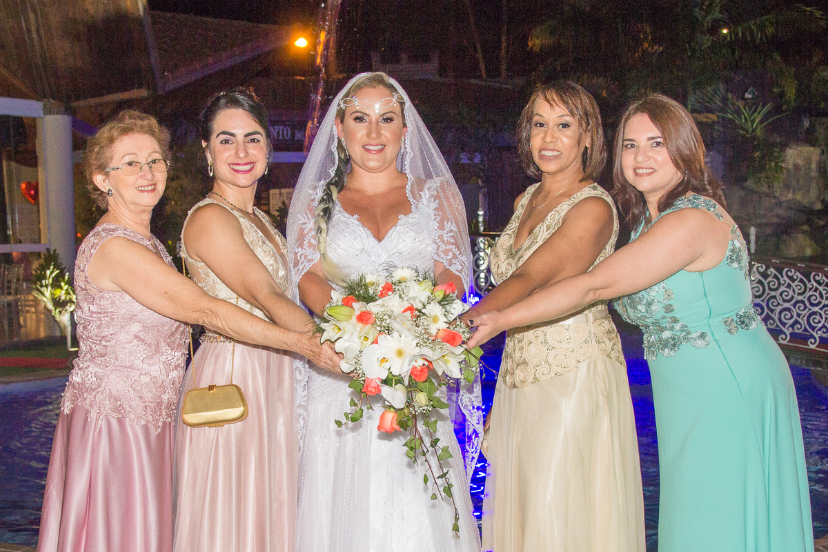 fotos de madrinha com a noiva