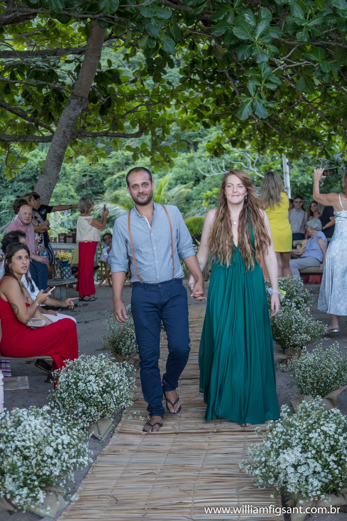 padrinhos casamento na praia