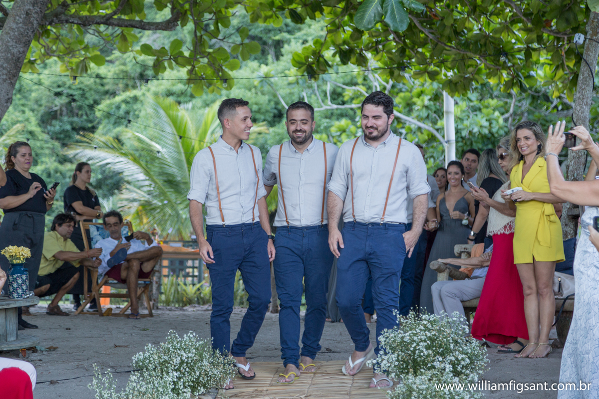 padrinhos casamento na praia