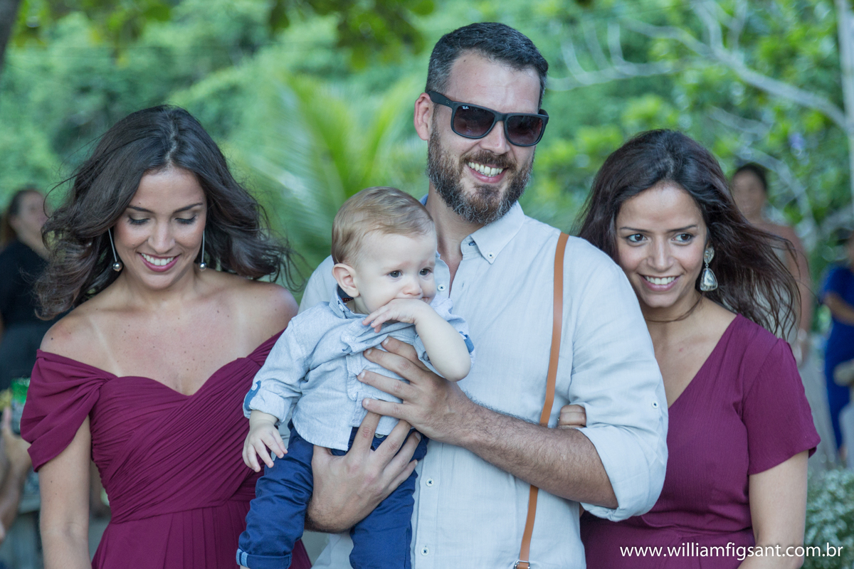 padrinhos casamento na praia