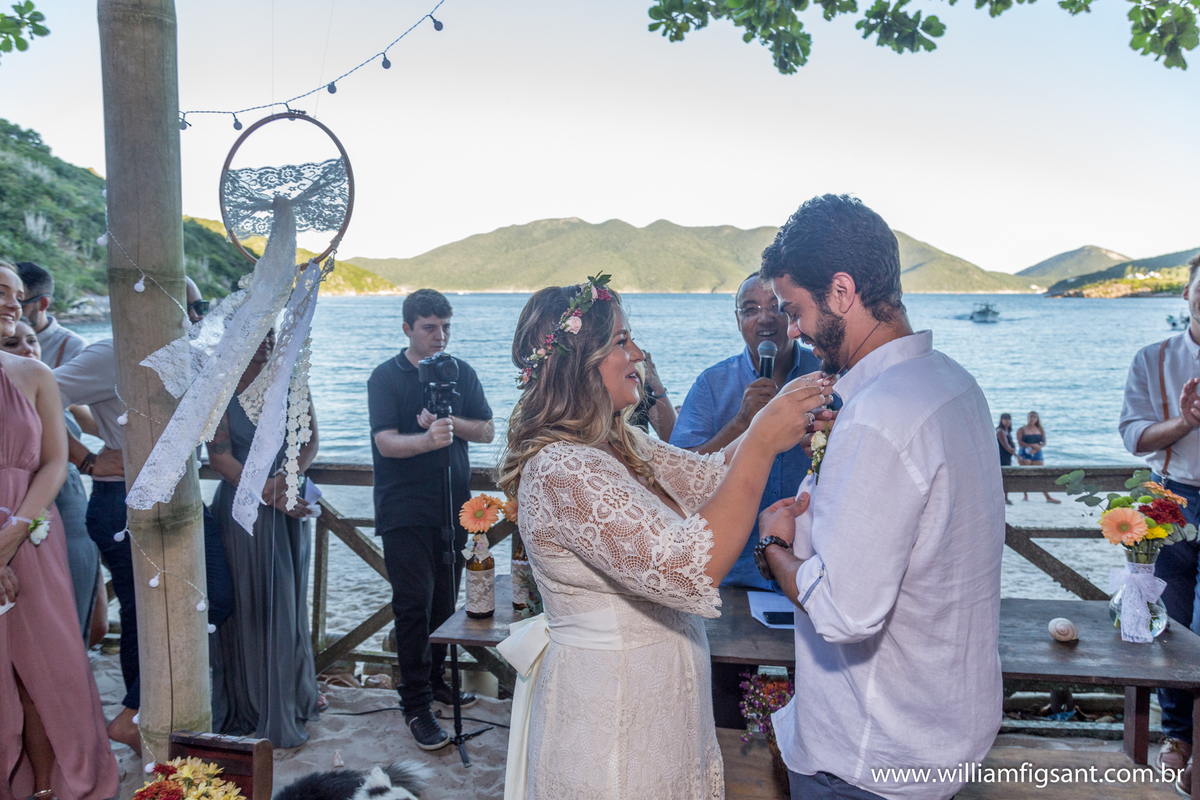 votos casamento na praia