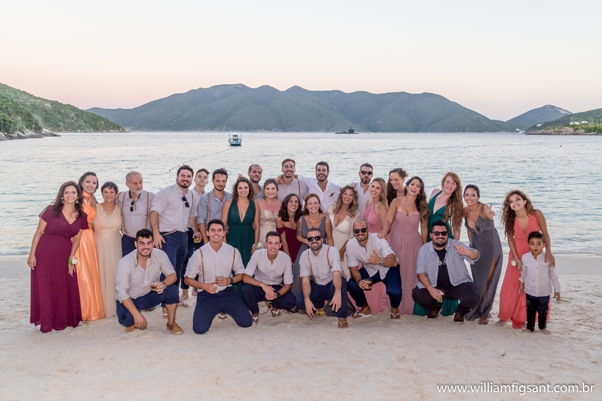padrinhos casamento na praia RJ