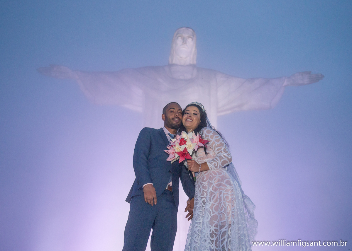 fotos de casamento no cristo redentor