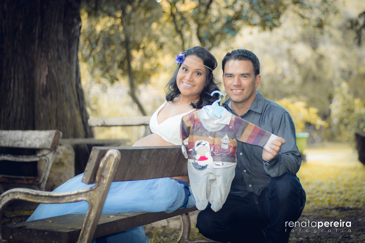 foto criativa de gestante 