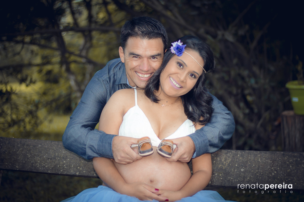 foto familia foto com sapatinho de bebe