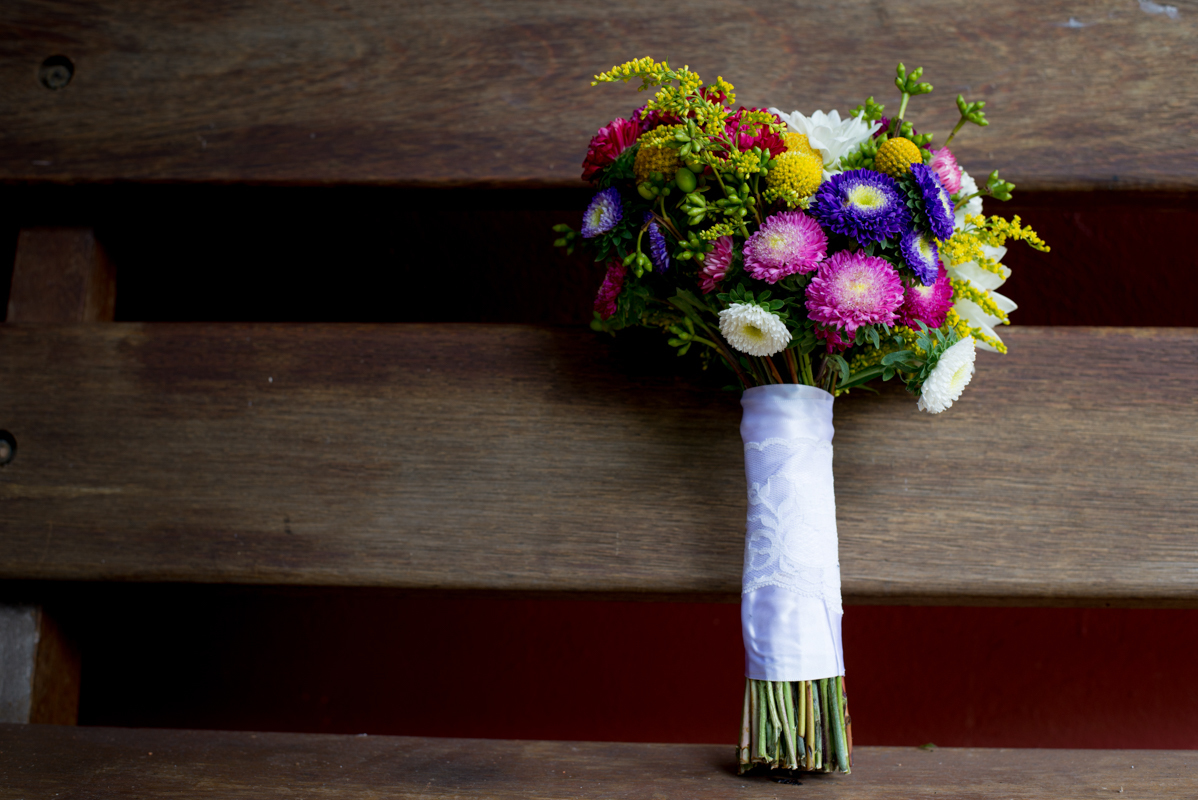 buque de casamento florido