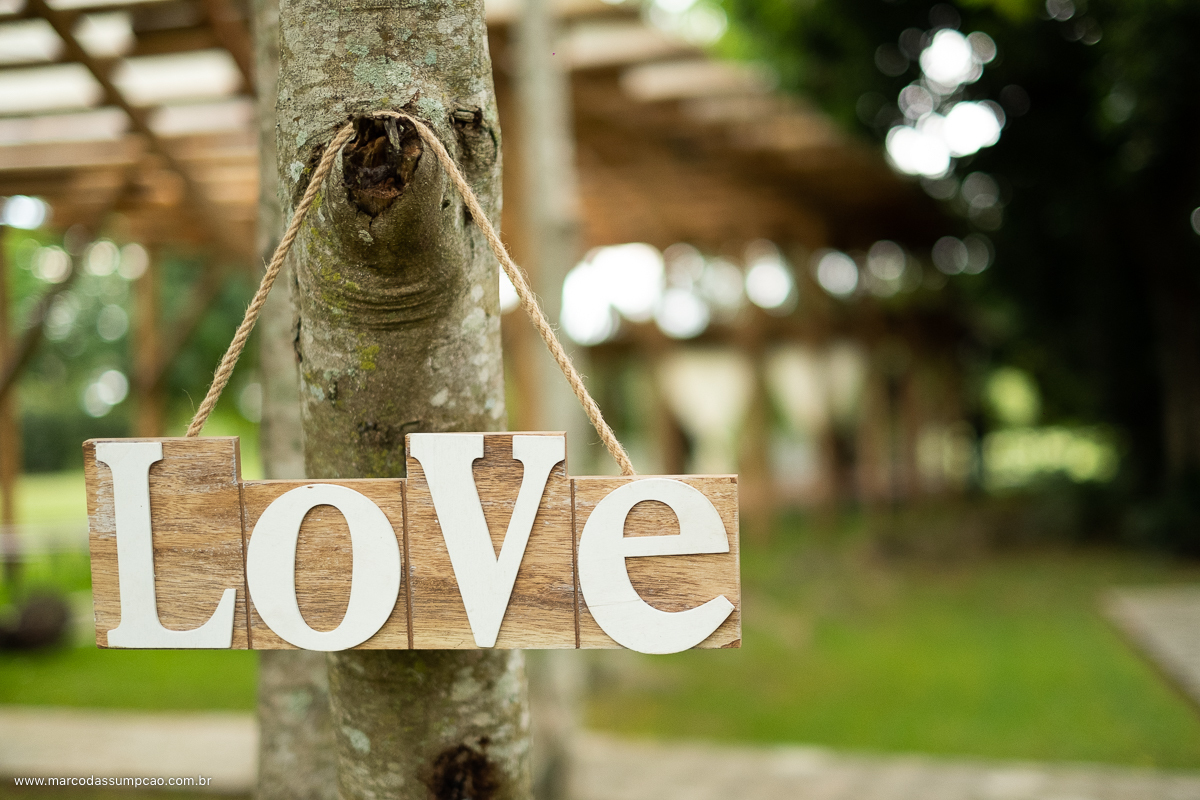 plaquinha de amor no casamento em indaiatuba