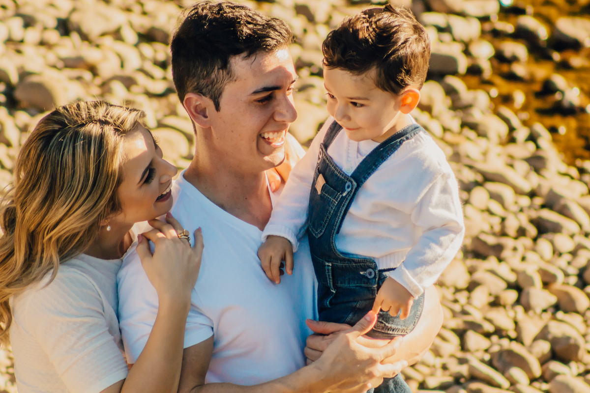 Fotografia de família, família no rio