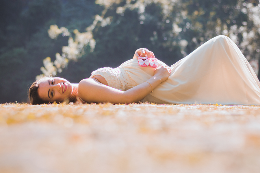 Ensaio gestante ao ar livre - Unilivre por Juliana Madalosso