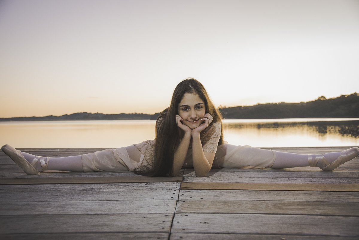 Ensaio de 15 anos da Amandinha - Juliana Madalosso Fotografia - Ensaio Ballet - Abertura de segunda - Chácara Laggus 