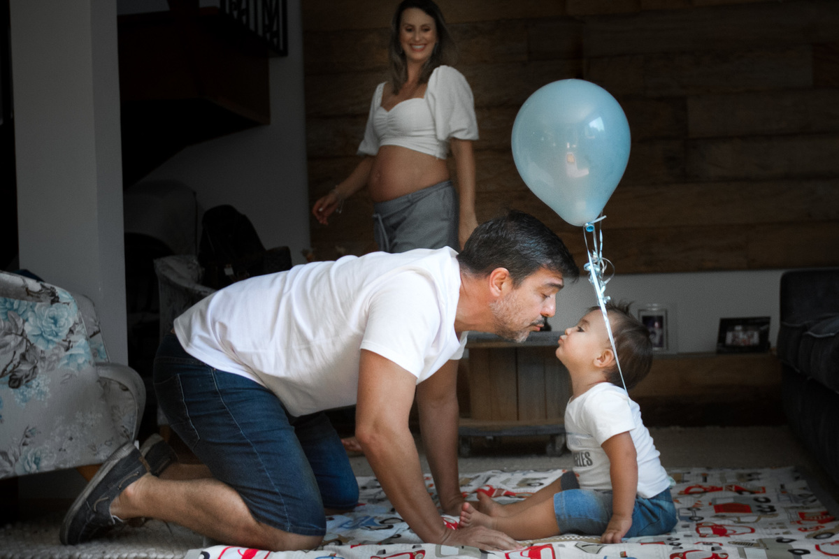 ensaio de gestante pai e filho juntos