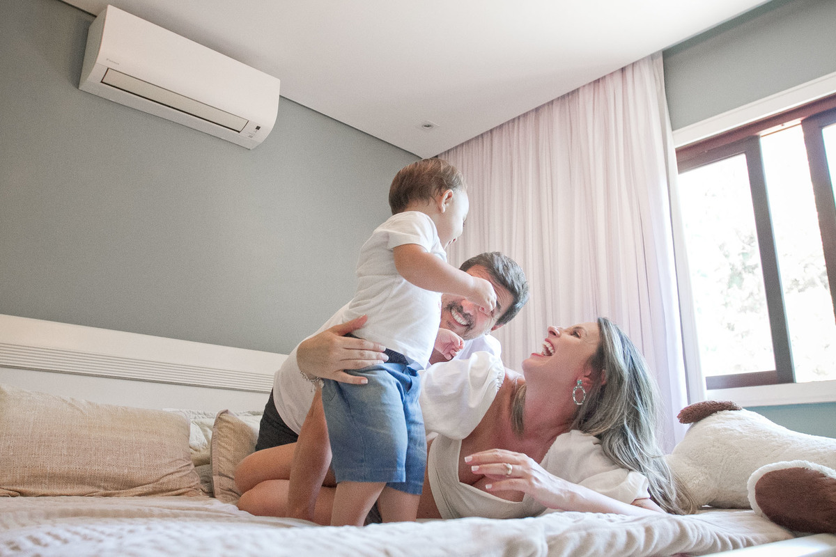 Sessão de gestante em casa 