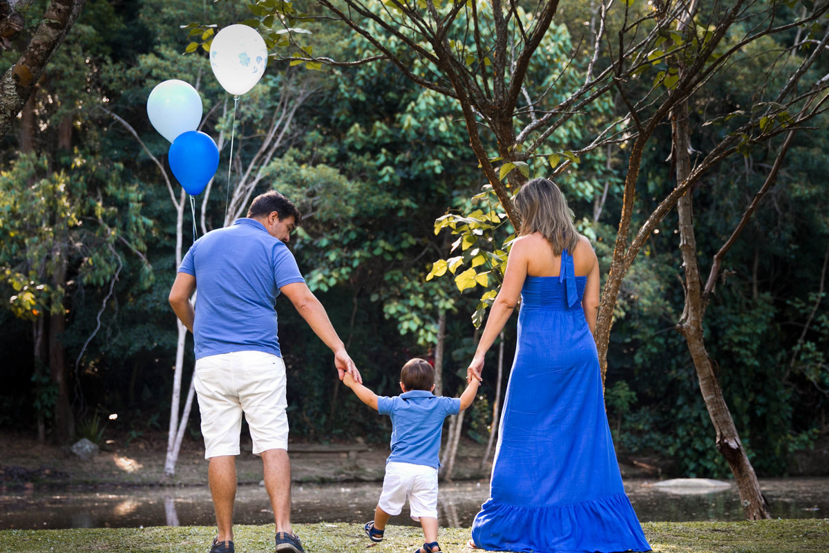 fotografia de gestante andando