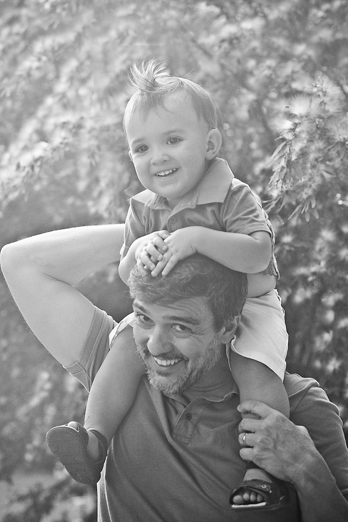 fotografia de família pai e filho