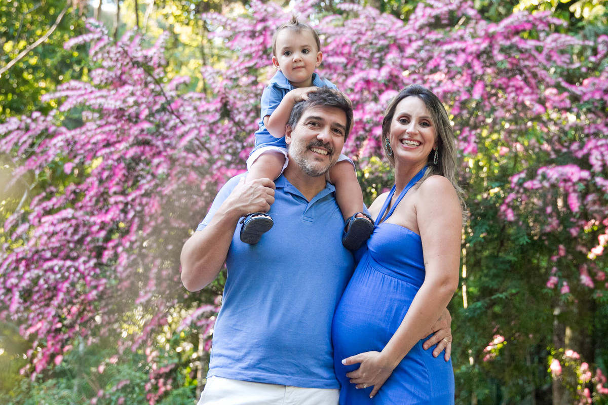 ensaio de família e gestante no parque