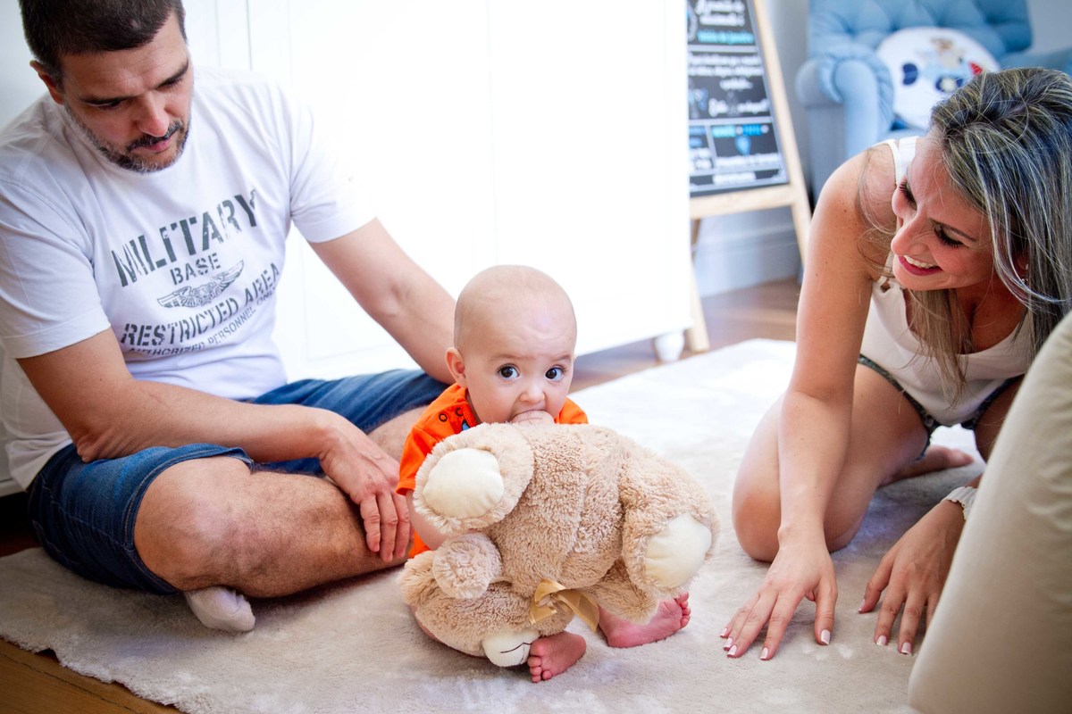 Sessão de Família em casa lifestyle