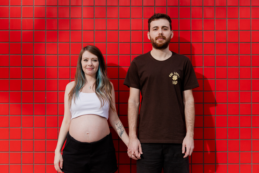 Ensaio gestante urbano