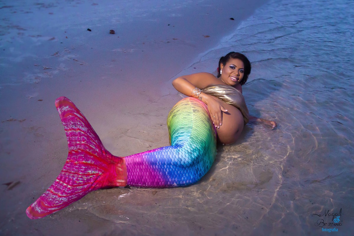 Ensaio fotográfico gestante na praia. Porto de Galinhas/PE