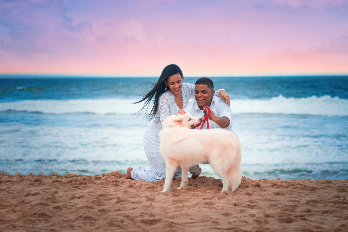 pre-wedding na praia
