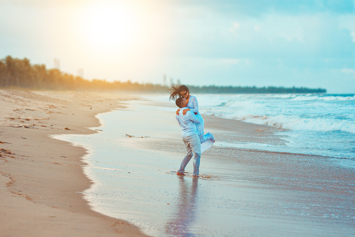 Ensaio fotográfico na praia