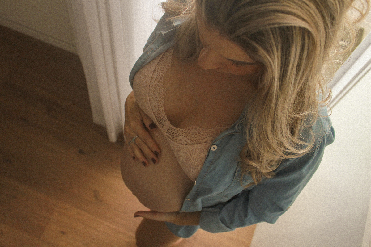 ensaio de gestante intimista